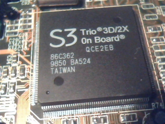 AGP Video Graphics Card AGP-S3T3D2X-4M S3 Trio3D/2X 4MB LPB Feature Connector - image 4