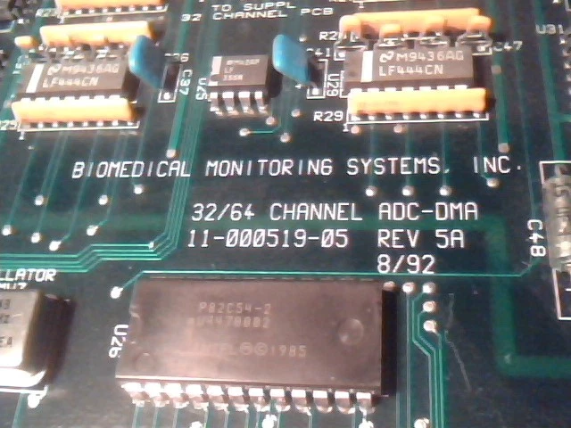 Biomedical Monitoring Systems 32/64 Channel ADC-DMA Vintage ISA Controller Card - image 3
