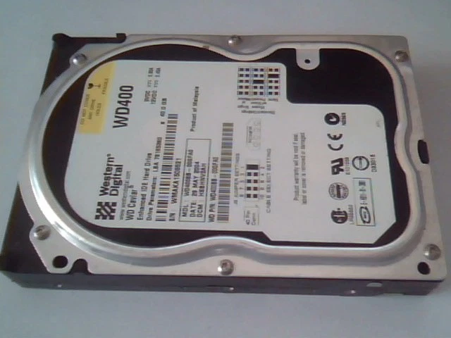 Hard Drive Disk IDE Western Digital Caviar WD400 WD400BB-00GFA0 HSBHNV2AH