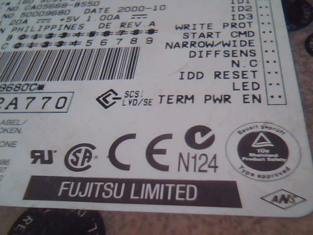 Hard Drive Disk SCSI Fujitsu MAJ3364MP Ultra 160 CA05668-B550 3892A770 68 pin - image 3