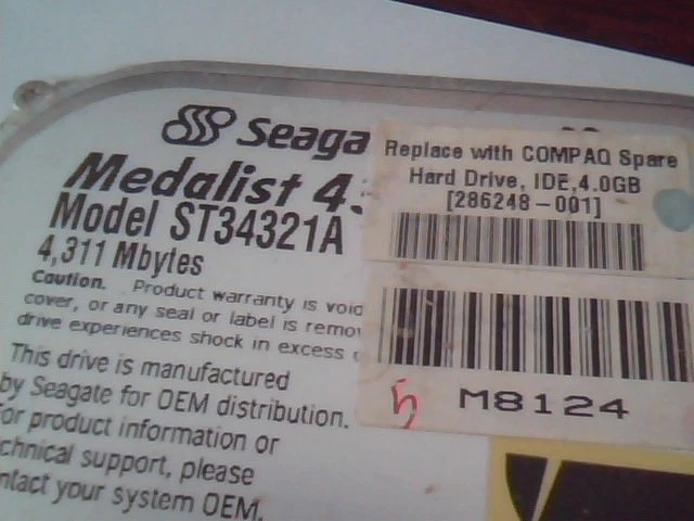 Hard Disk Drive IDE Seagate Medalist ST34321A 9K2003-031 CPQ 3.13 - image 4