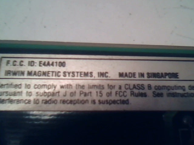 Irwin 4100 Tape Controller Card vintage 8-bit ISA Board 34-pin floppy NEC N82077 - image 5