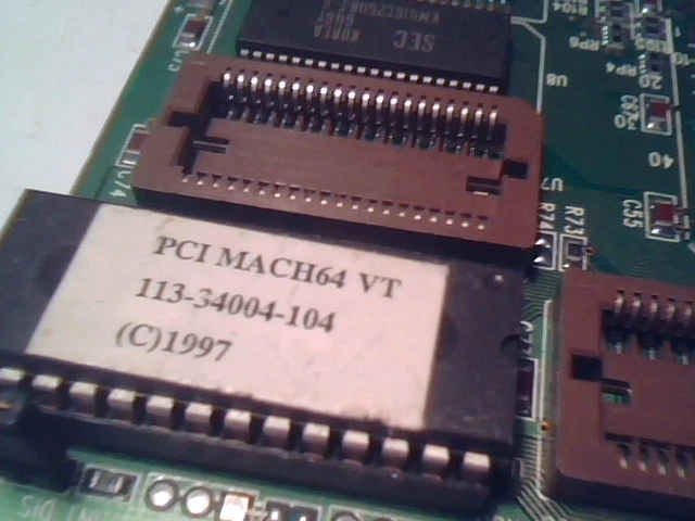 ATI Mach64 PCI 1MB VGA video graphics card 109-34000-10 264VT 215VT2NA42 - image 5