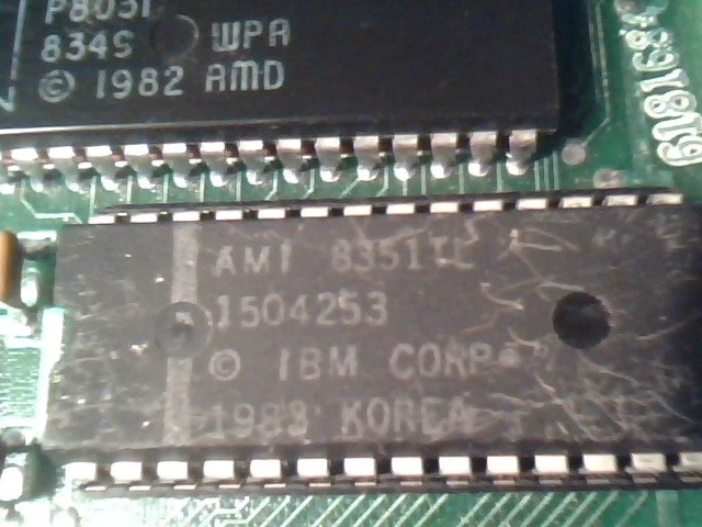 Vintage 1983 IBM Personal Computer Cluster Adapter 1501403, 8-bit ISA PC 5150 - image 8