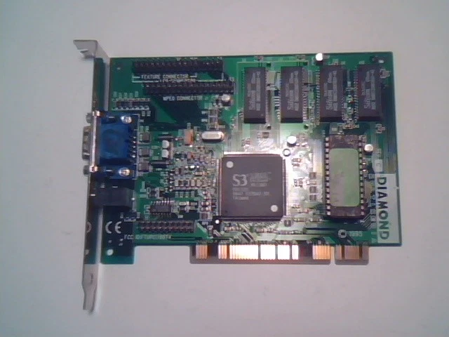 PCI Video Graphics Card Stealth 3d 2000 2MB S3 Virge OnBoard 86C325 34pin LPB