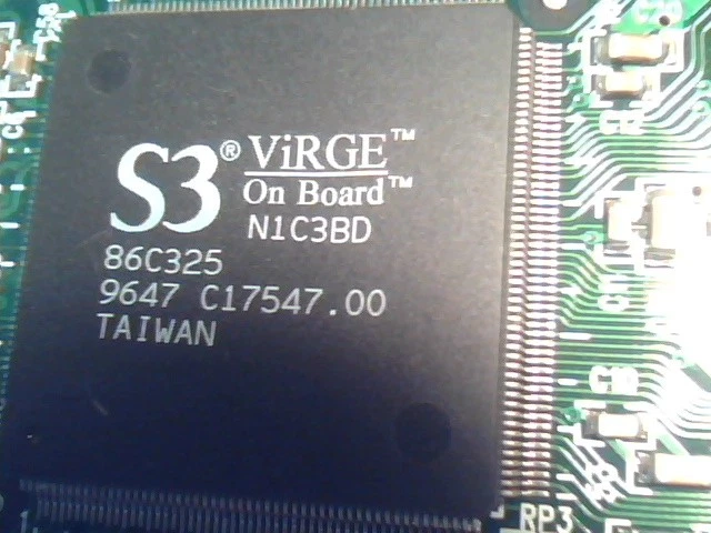 PCI Video Graphics Card Stealth 3d 2000 2MB S3 Virge OnBoard 86C325 34pin LPB - image 5