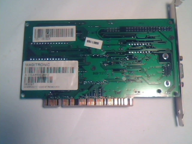 PCI Video Graphics Card Magictronic A-VGA6500-2M-2 Venus S3 Trio64V+ 2MB LPB - image 2