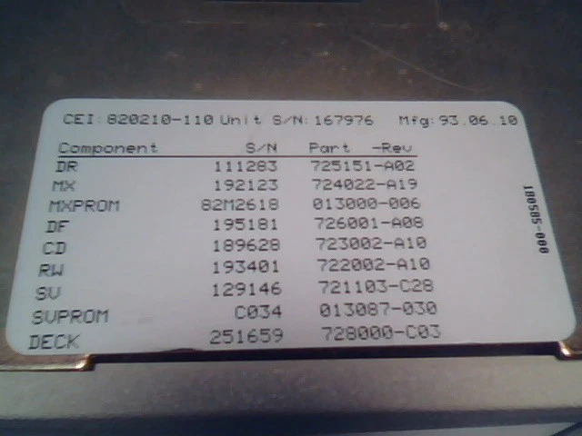 Exabyte 8200 SCSI Tape Drive 820210-110 8mm 5GB White - image 3