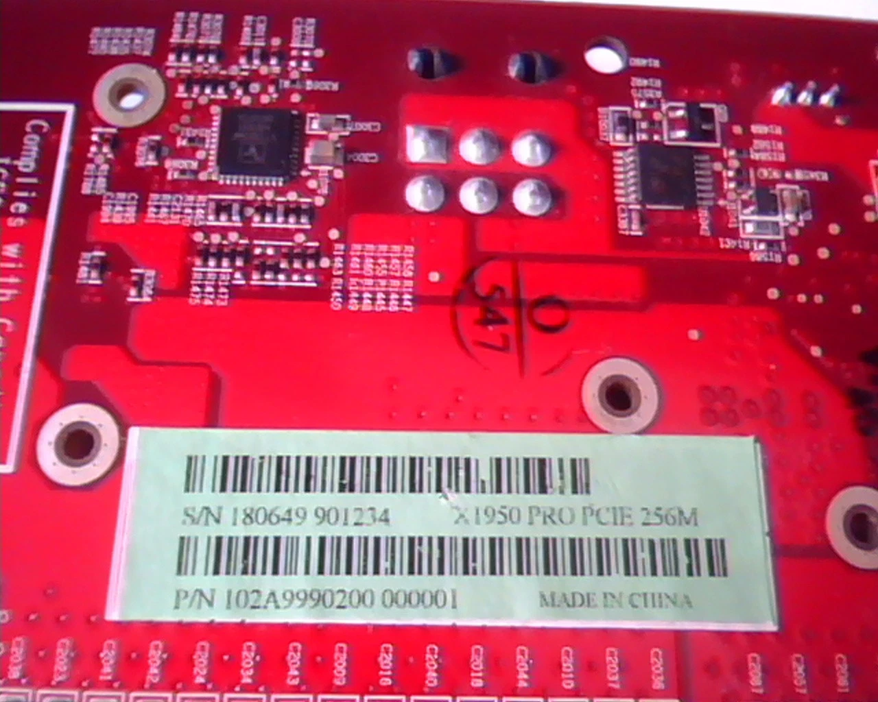 PCI-E express card ATI 109-A99931-00 X1950 Pro 256M 102A9990200 Dual DVI Video - image 3