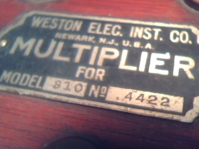 Weston Elec Inst Co Electric Multiplier for Model 810 75V-150-300V vintage meter - image 5