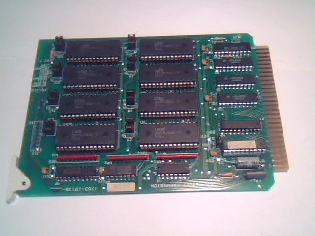 Vintage Fanuc Card 1703-10138 65K CPM old computer static RAM dip chip GM76C88AL