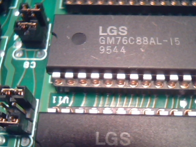 Vintage Fanuc Card 1703-10138 65K CPM old computer static RAM dip chip GM76C88AL - image 6