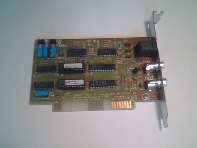 Vintage 8-bit ISA Sound Card Lantastic Voice Adapter ver 2B Artisoft network