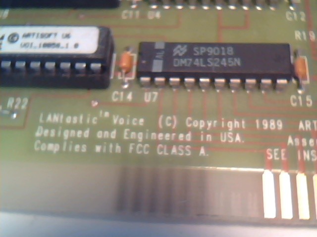 Vintage 8-bit ISA Sound Card Lantastic Voice Adapter ver 2B Artisoft network - image 4