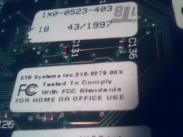 IBM 12J6221 PCI Video Card MPEG-2 DVD DECODER 1X0-0523-403 STB 210-0279-00X -002 - image 5