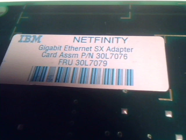 Intel PRO 1000 Gigabit Fibre Channel NIC 721352-002 IBM 30L7076 PCI-X Card - image 5