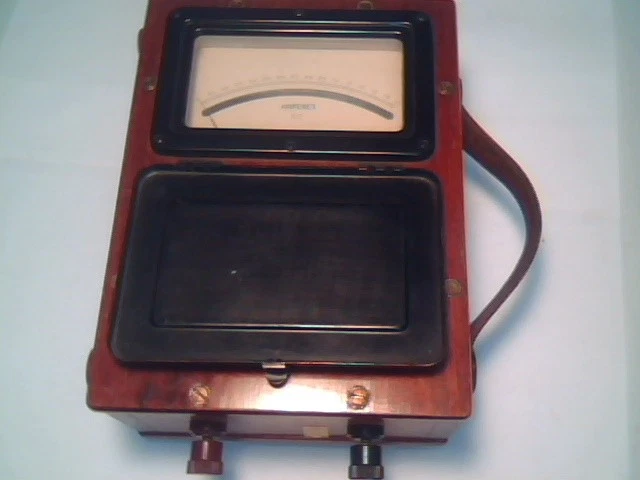 1930's MEGGER AMPERES AMMETER DC 1.5A EVERSHED & VIGNOLES vintage test meter