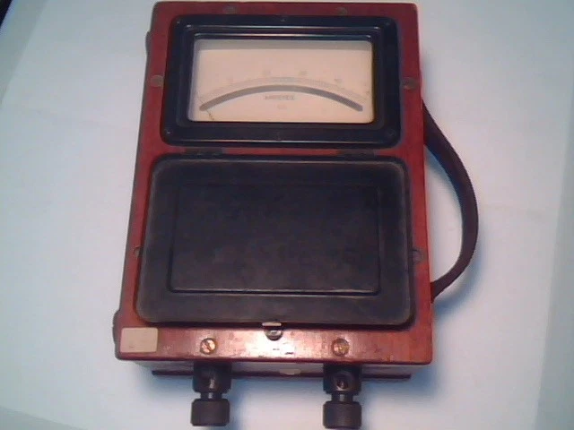 1930's MEGGER AMPERES AMMETER DC 50A EVERSHED & VIGNOLES vintage test meter
