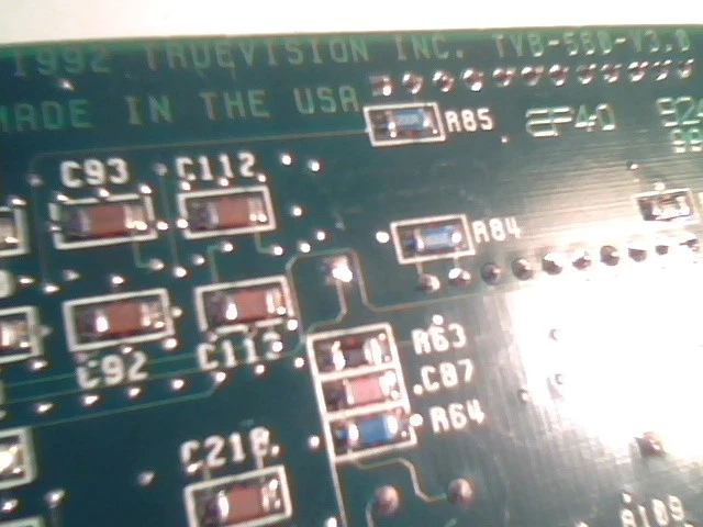 TrueVision VideoVGA TVB-560-v3.0 ISA Video Card 1991 Vintage TSENG ET4000AX - image 4