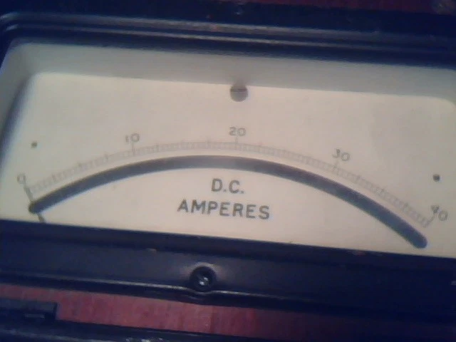 1930's MEGGER AMPERES DC 40 EVERSHED & VIGNOLES vintage test meter ammeter - image 4