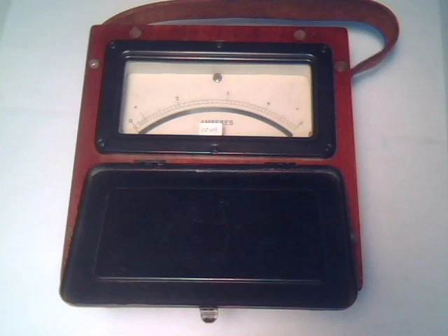 1930's MEGGER AMPERES AC 5 EVERSHED & VIGNOLES vintage test meter ammeter