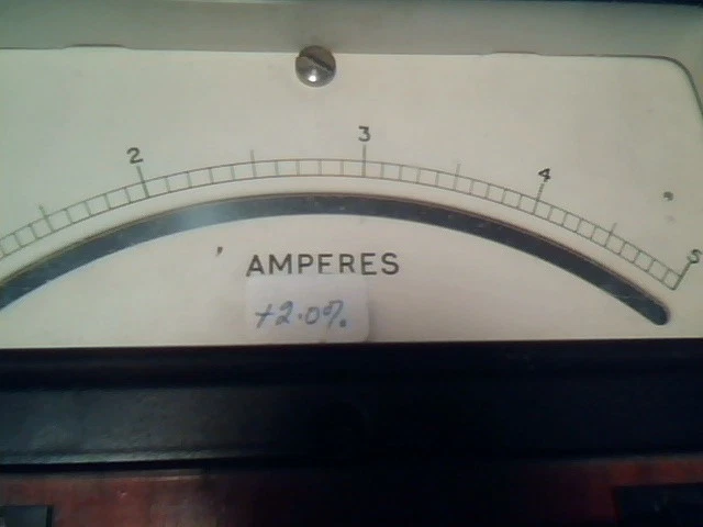 1930's MEGGER AMPERES AC 5 EVERSHED & VIGNOLES vintage test meter ammeter - image 4