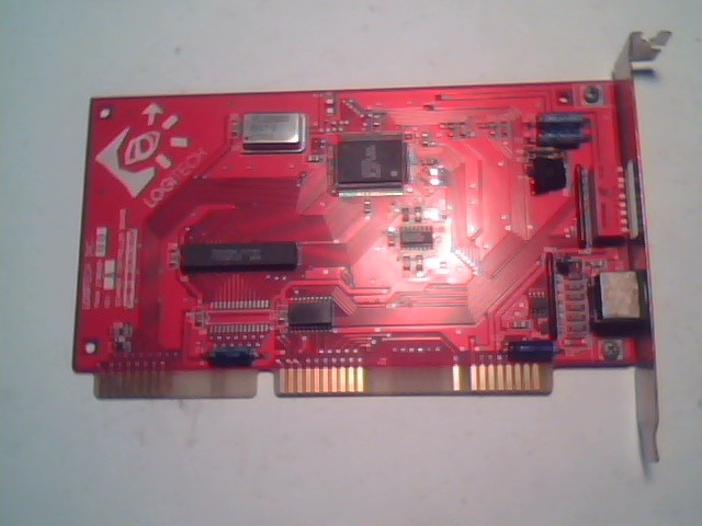 Logitech Scanner Interface Controller Board 270269-00 16-bit ISA Card vintage