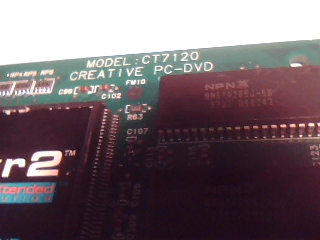 Creative Encore DXR2 CT7120 PCI Card DVD Video Decoder Board -- VERSION 2 - image 4
