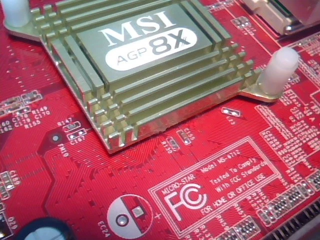 Motherboard Athlon SocketA MSI MS-6712 Ver:1.0 KT4V - image 4