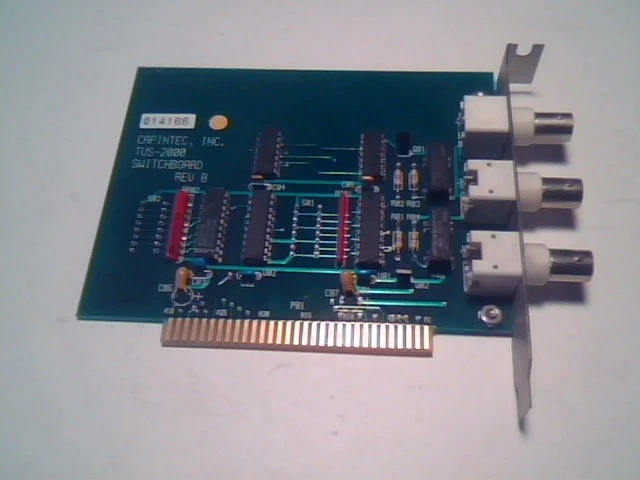Capitec TUS-2000 Switchboard RevB 8-bit ISA Card