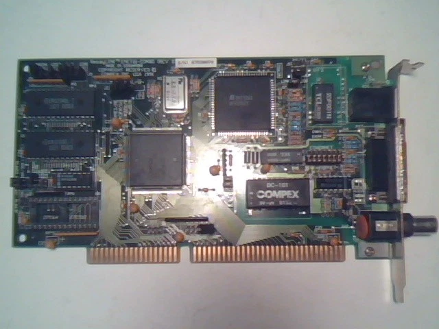 COMPEX ReadyLINK ENET16-COMBO RevD vintage 16-bit ISA Card Ethernet NIC network