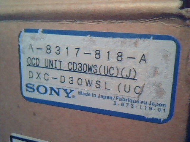 NEW in box SONY DYC-D30WSL CCD Unit 520,000-pixel Power HAD WS A-8317-818-A - image 4