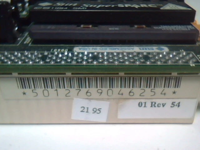 SUN SuperSPARC II 501-2769-01 rev54 SM61 CPU module 60mhz Sparcstation 20/10 - image 3