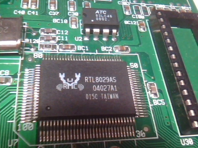4-Port Ethernet PCI Hub Card ver 1.1 Realtek RTL8029AS Tamarack TC3097-8 2000 - image 5
