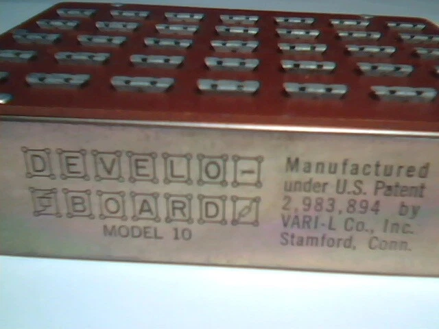 Model 10 Develoboard VARI-L Company Inc 1965 vintage breadboard phenolic rare - image 3