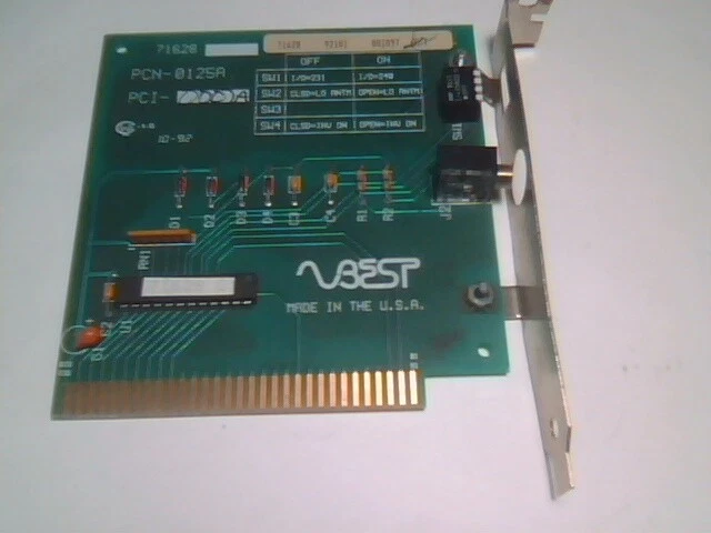 Wierd Rare Vintage 8-bit ISA card Best PCN-0125A PCI-0007A Pulse input detect - image 2