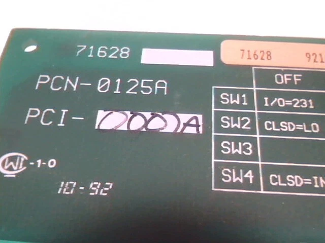 Wierd Rare Vintage 8-bit ISA card Best PCN-0125A PCI-0007A Pulse input detect - image 5