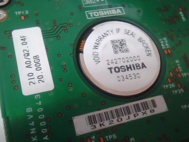 2.5 Hard Drive IDE Disk Toshiba MK2018GAS HDD2168 H ZE01 — image 4