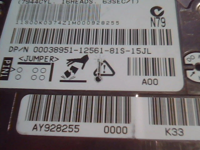 2.5 Hard Disk Drive IBM DTCA-24090 E182115 S 00K0374 4090MB F03057 - image 3