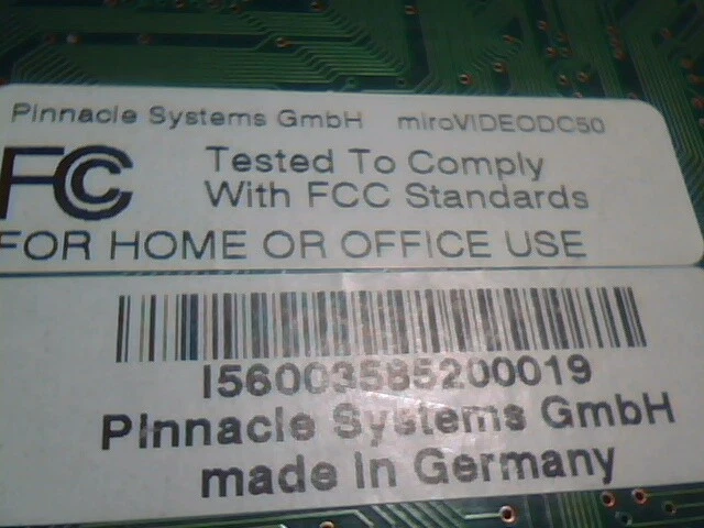 Pinnacle Systems miroVIDEO DC50 PCI video edit card CAIPD-660179-3.0 - image 5
