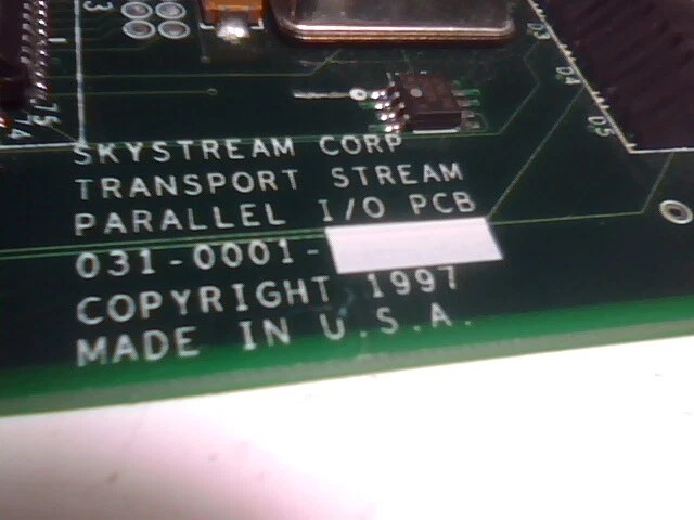 Skystream Corp PCI MPEG Streaming Interface Transport Stream Parallel I/O NIC - image 4