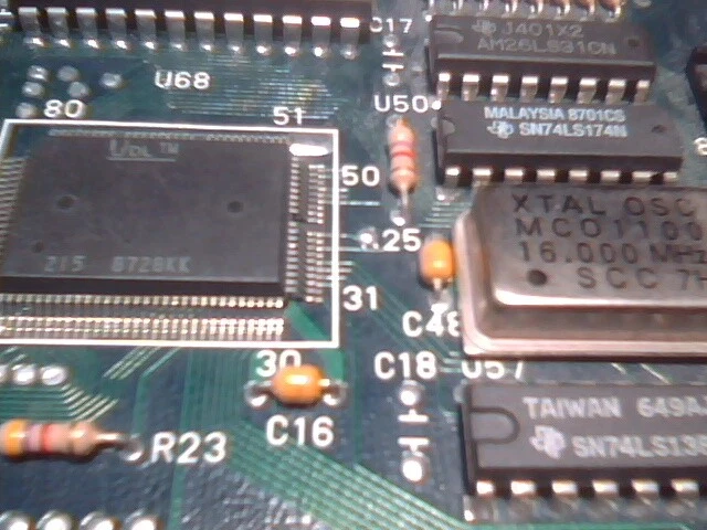 Vintage 1987 Video Card Terminal Emulation IBM 5292 15-pin MDA NEC V20 NC-404 - image 4