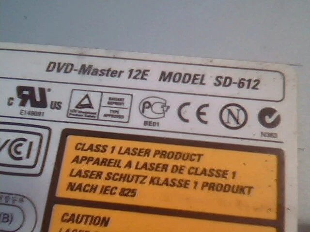 Samsung DVD-Master 12E SD-612 November 2000 0413PE CD Drive - image 2