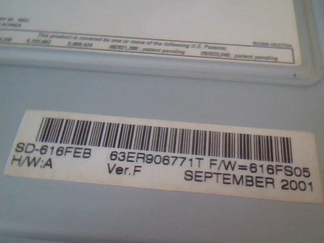 Samsung DVD Master CD Drive SD-616 616FS05 Ver F SD616FEB - image 3
