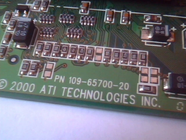 Video Graphics Card AGP ATI 109-65700-20 128 Pro Rage R128 PRO R128P SD32M 32M - image 3