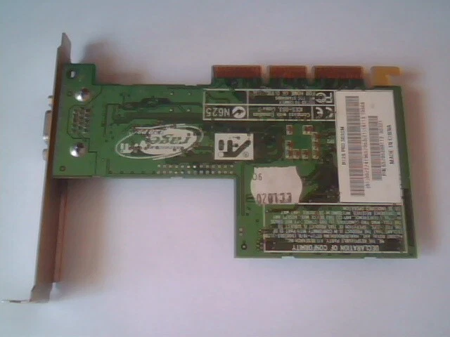 Video Graphics Card AGP ATI 109-65700-20 128 Pro Rage R128 PRO R128P SD32M 32M - image 4