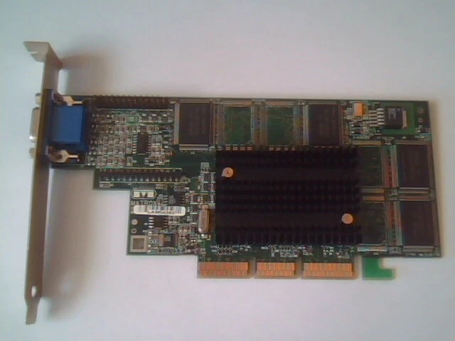 AGP Video Graphics Card Matrox MGI G4+M4A16G 891-0401 Rev A MT03650 VGA