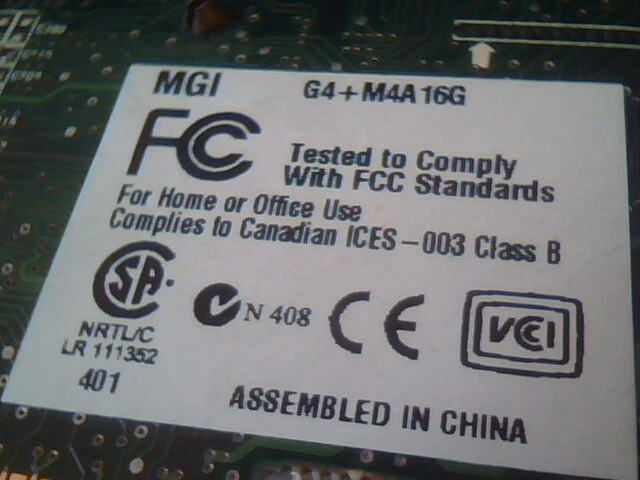 AGP Video Graphics Card Matrox MGI G4+M4A16G 891-0401 Rev A MT03650 VGA - image 3