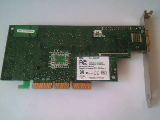 AGP Video Graphics Card Matrox MGI G4+M4A16G 891-0401 Rev A MT03650 VGA - image 6