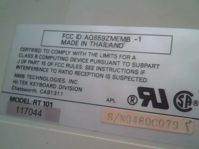 Advanced Logic Research ALR RT101 Keyboard AQ659ZMEMB-1 AT/PC - vintage, working - image 7